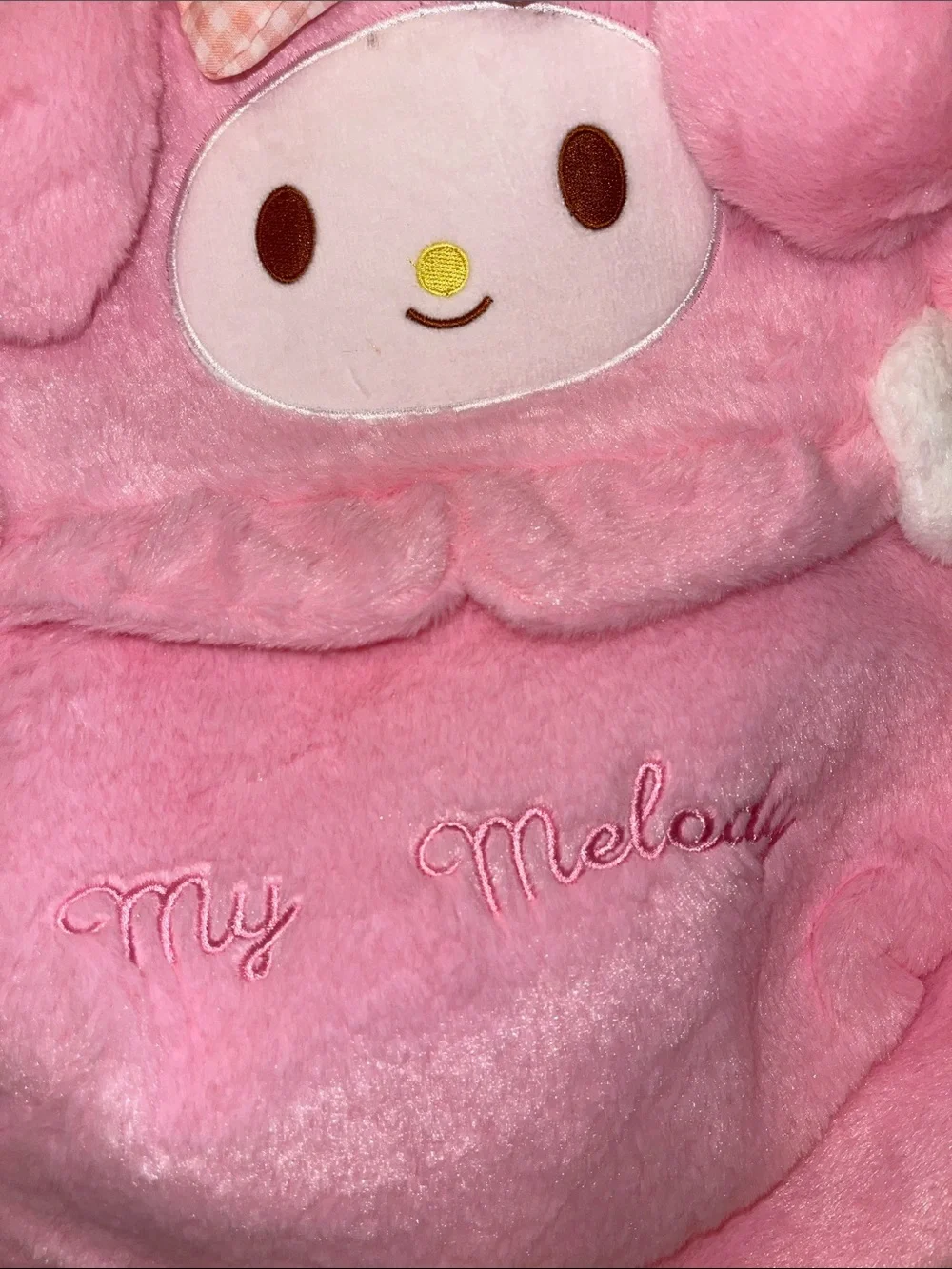 Sanrio My Melody Plush Pink Backpack